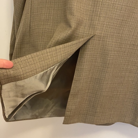 Burberry London Union Made Tan Windowpane Blazer Size 48R - Picture 6 of 13